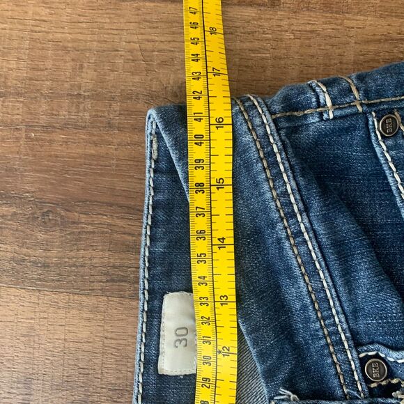 BKE Payton Mid Rise Cropped Medium Wash Flap Pocket Jeans 32x24 - Picture 12 of 14